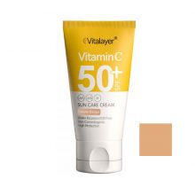 ویتالیر ضد آفتاب رنگی حاوی ویتامین C با +SPF50 (رنگ طبیعی)